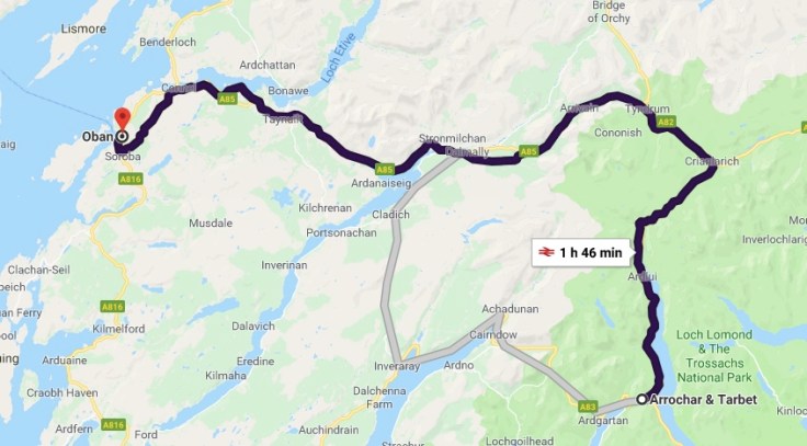 Arrochar to Oban